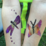 Temp tattoos, airbrush, UV glow paint, and other art based teen event services by www.magikidz.com